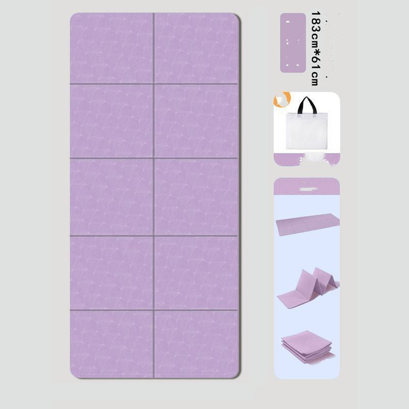 Folding Mat Foldable Yoga Mat Non-slip Outdoor Thickened Plus-sized Widened Dance Student Nap Mat